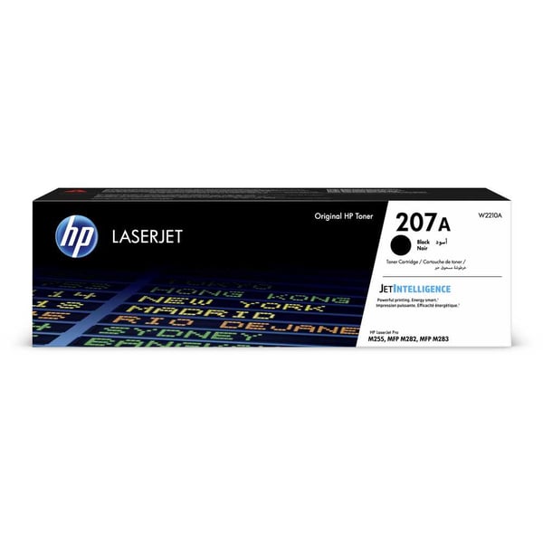 HP 207A Black Toner Cartridge, W2210A