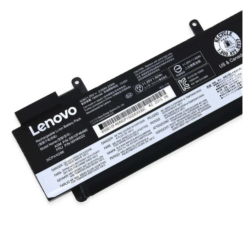 Original Lenovo ThinkPad T460s T470s Series SB10F46460 00HW022 00HW023 Laptop Battery
