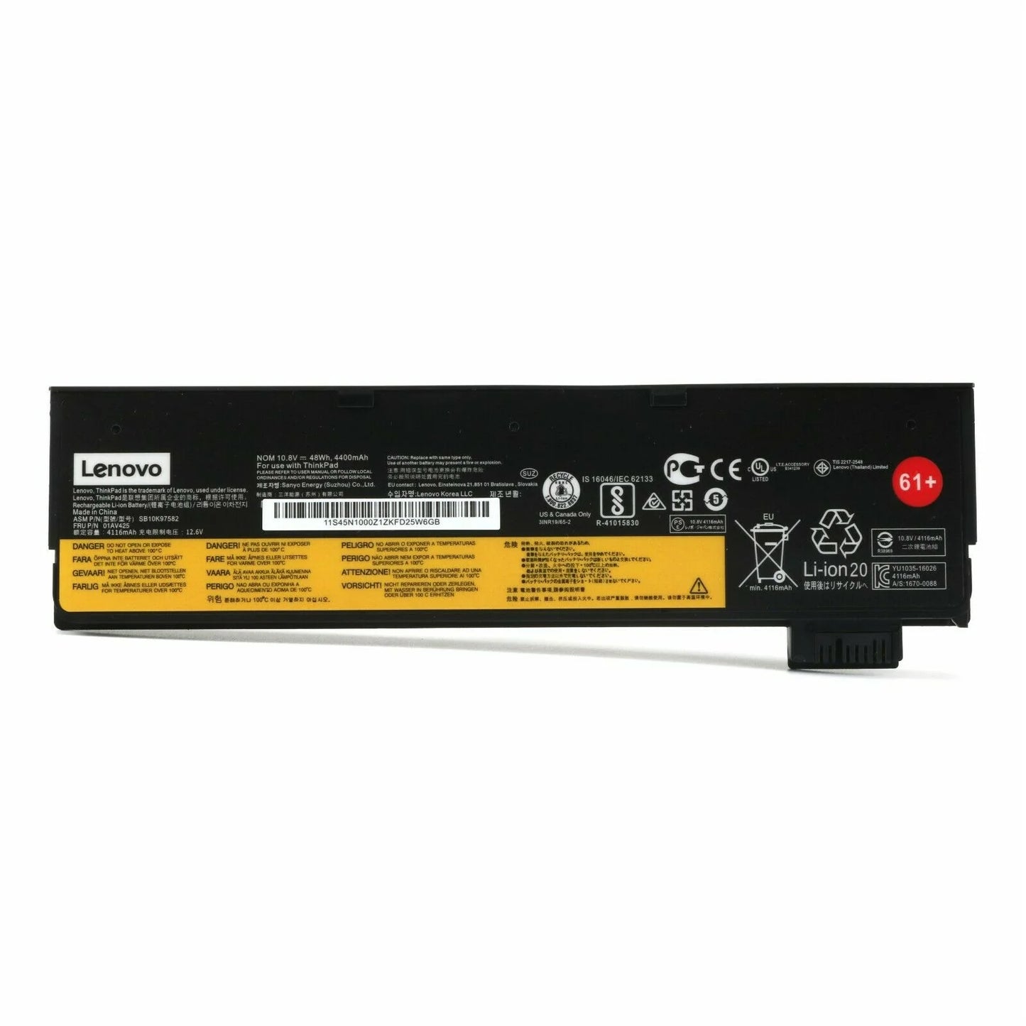 Original 01AV424 Lenovo ThinkPad T470 T480 T570 T580 01AV425, 01AV428, 01AV492, SB10K97585 61+ Laptop Battery