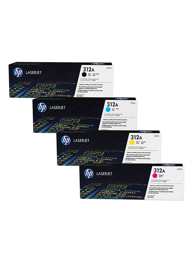 HP 312A 4 Piece Multicolour Original LaserJet Toner Cartridge