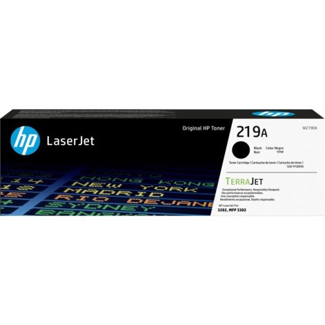 HP 219A, Black Original Toner Cartridge, W2190A