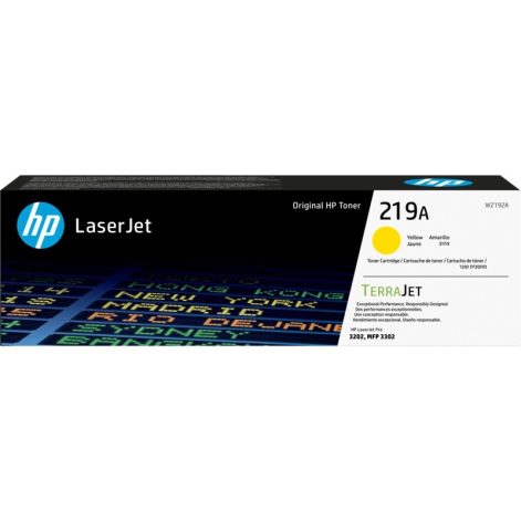 HP 219A, Yellow Original Toner Cartridge, W2192A
