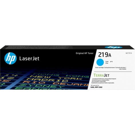 HP 219A, Cyan original toner. cartridgee, W2191A