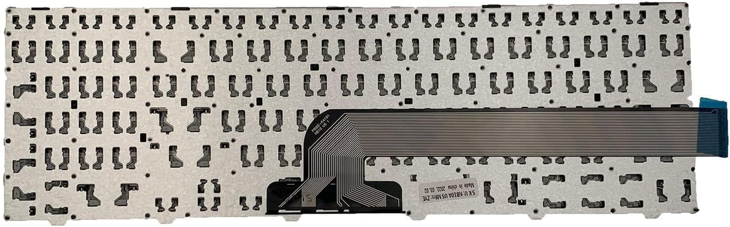 Laptop Keyboard Compatible for Dell In 3551 3552 3559 3565 3567 3551 3558 5566 Without Backlite , Wired, Black