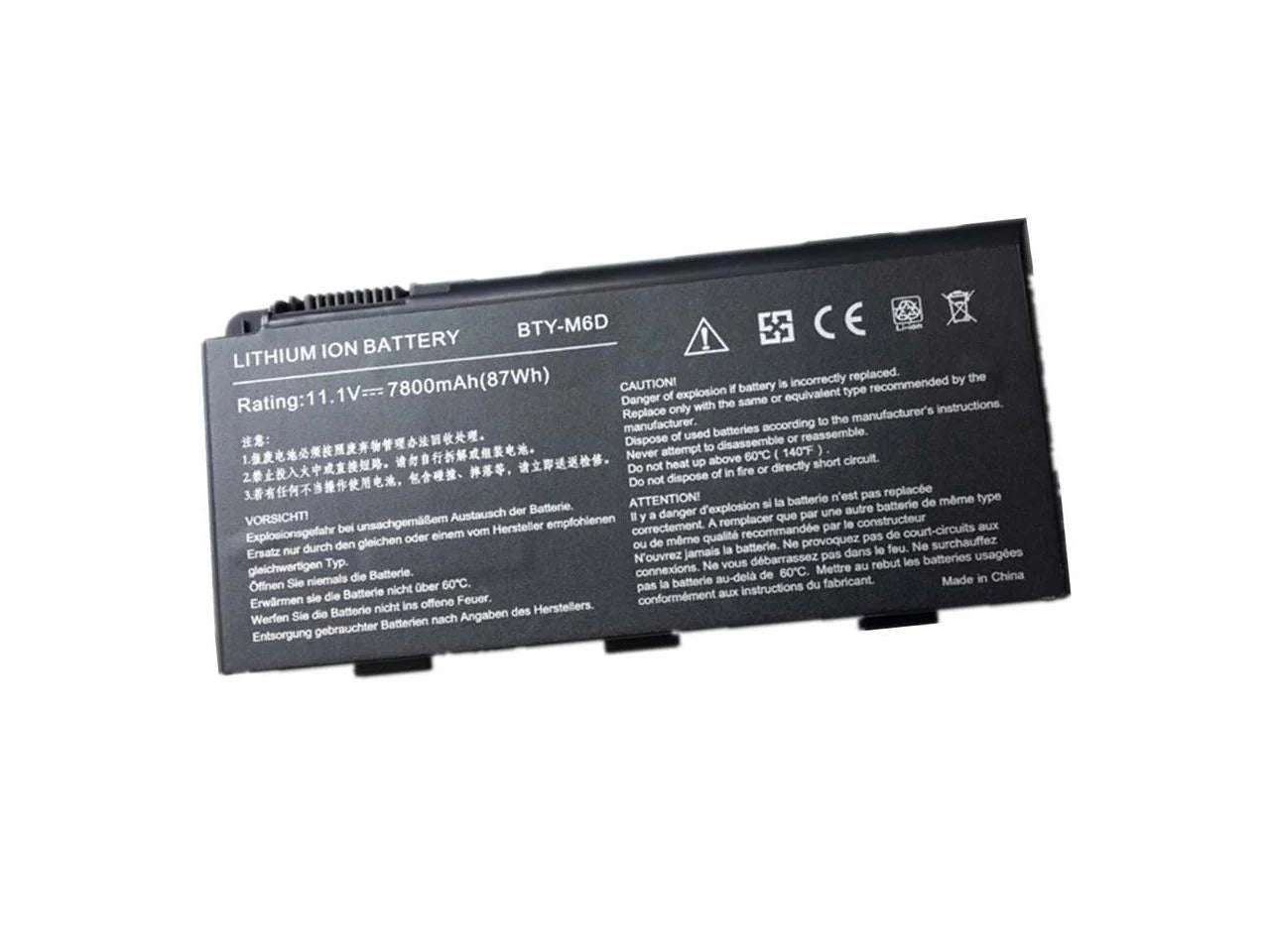 MSI BTY-M6D, GX60 GT60 GT70 GT670 GT660 GT660r GT663 GT663r GT780 GT780r E6603 Laptop Battery