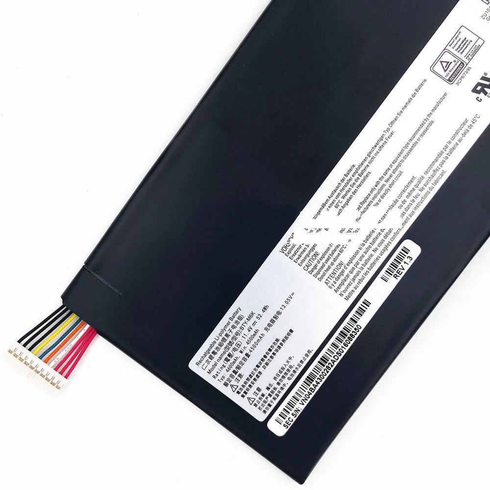 MSI GS63VR 7RG Stealth Pro BTY-M6K GF65 GF63 8RC Laptop Battery