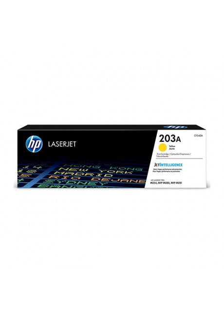 HP 203A Yellow Original LJ Toner Cartridge, CF542A