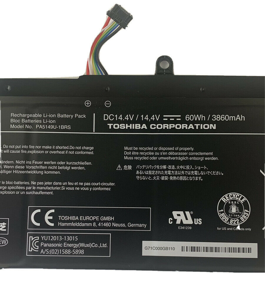 60Wh Original PA5149U-1BRS Toshiba Tecra Z40-A-16V, Tecra Z50-A-12N, Tecra Z50-A-05Y, Tecra Z40-A-164 Laptop Battery