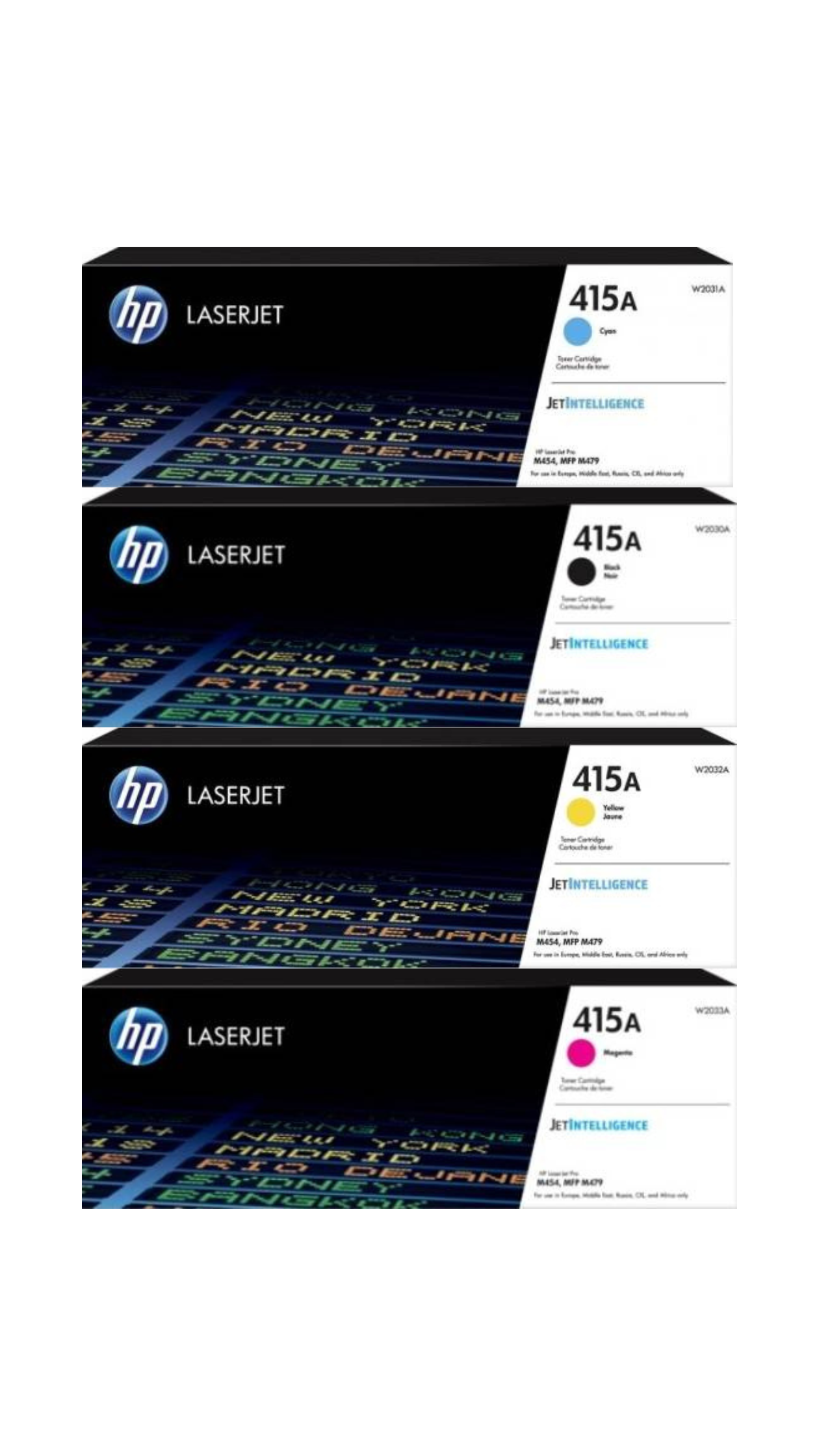 HP 415A Toner Cartridges set for HP Color LaserJet Pro M454 MFP M479