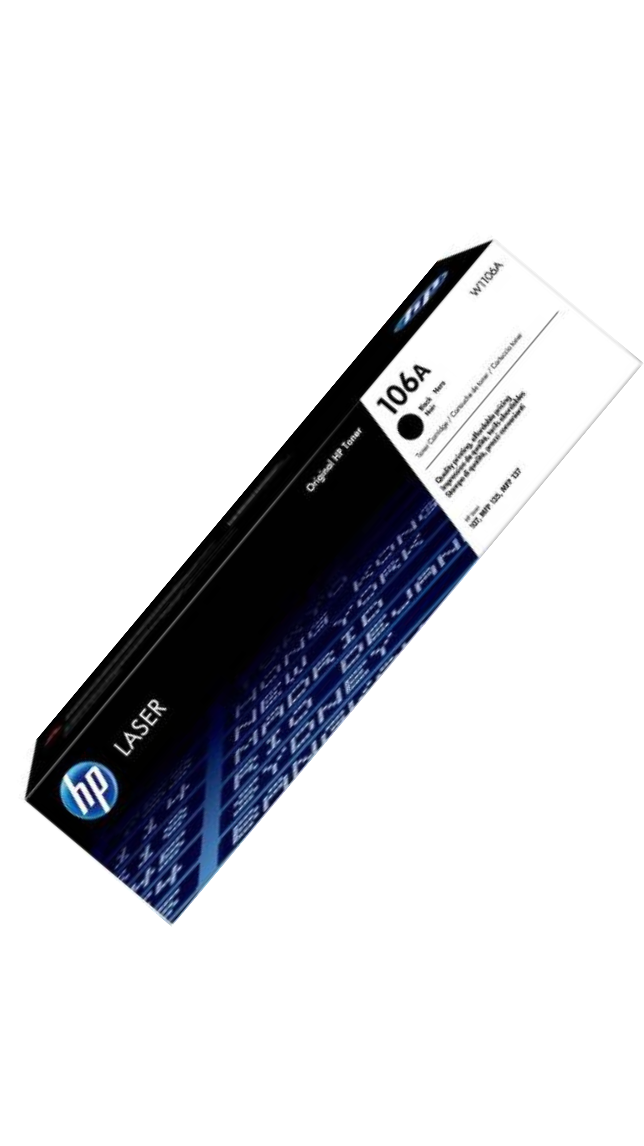 HP 106A Black Laser Toner Cartridge, W1106A