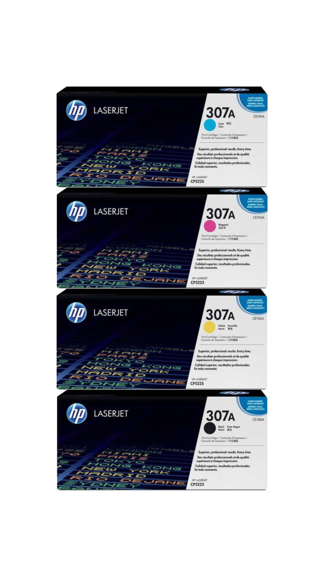 HP 307A 4 Piece Multicolour Original LaserJet Toner Cartridge