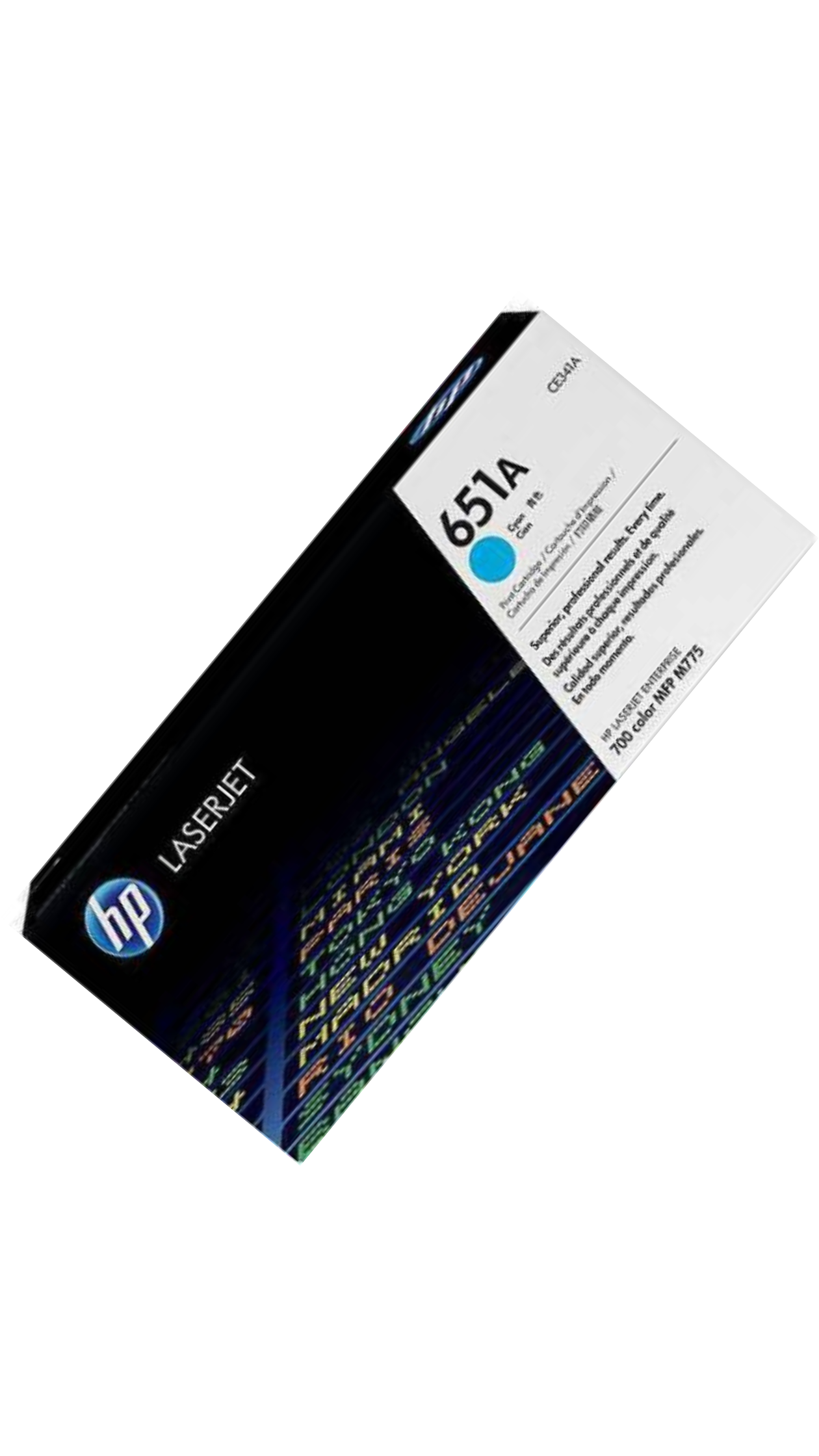 HP 651A (CE341A) Original Laserjet Toner Cartridge - Cyan