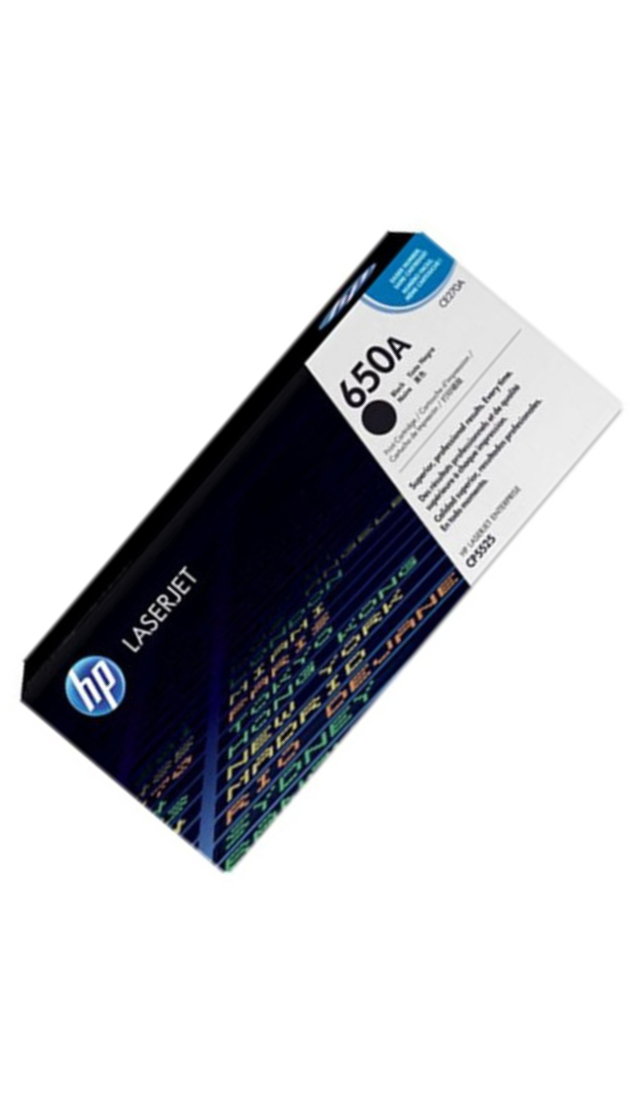 HP 650A Black Original Laserjet Colour Toner Cartridge, CE270A