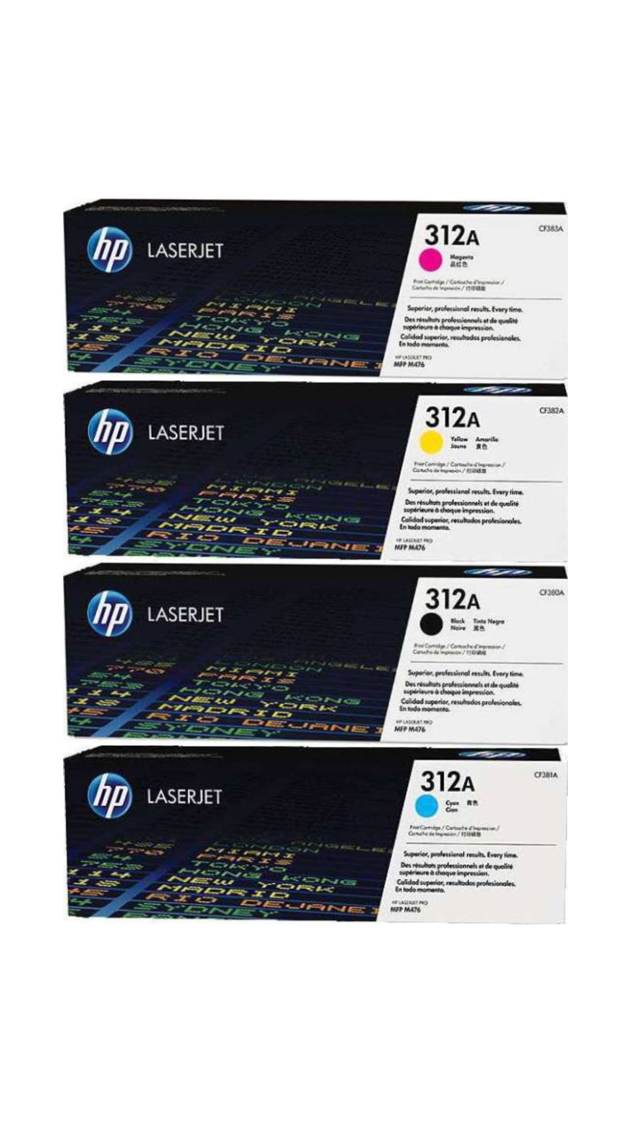 HP 312A 4 Piece Multicolour Original LaserJet Toner Cartridge