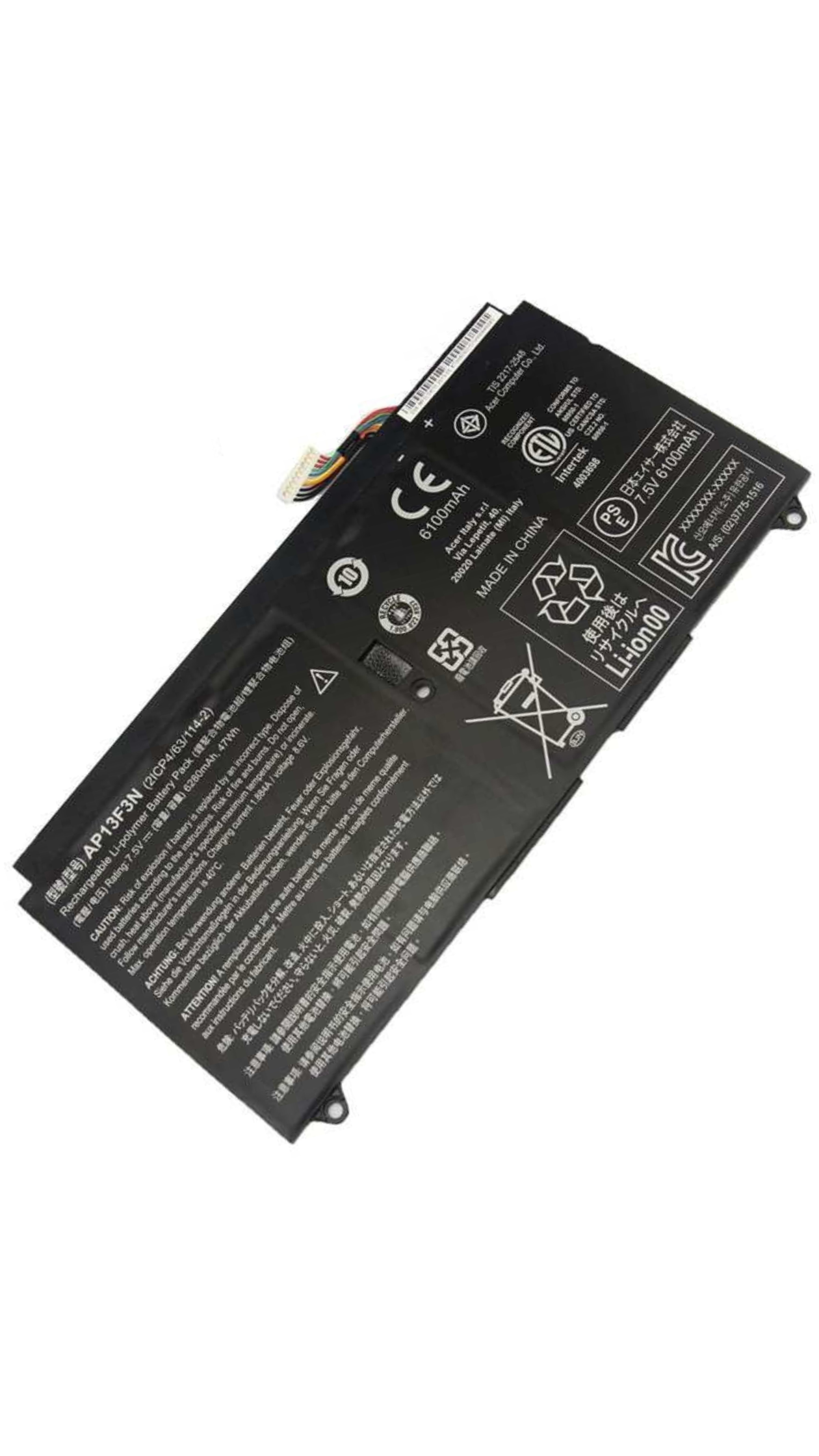 Compatible AP13F3N Acer Aspire S7-392 Ultrabook Series 2ICP4/63/114-2 Laptop Battery