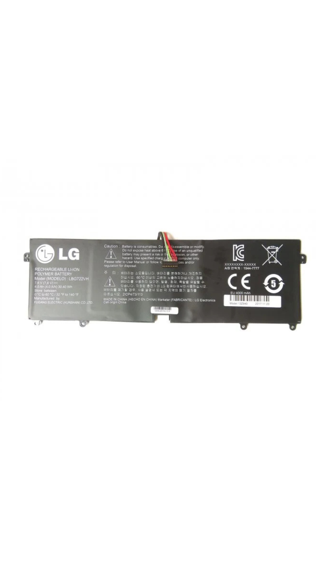 Genuine LBG722VH LBM722YE LG 13Z940 14Z950 EAC62198201 13ZD940 14ZD960-GX5GK Battery