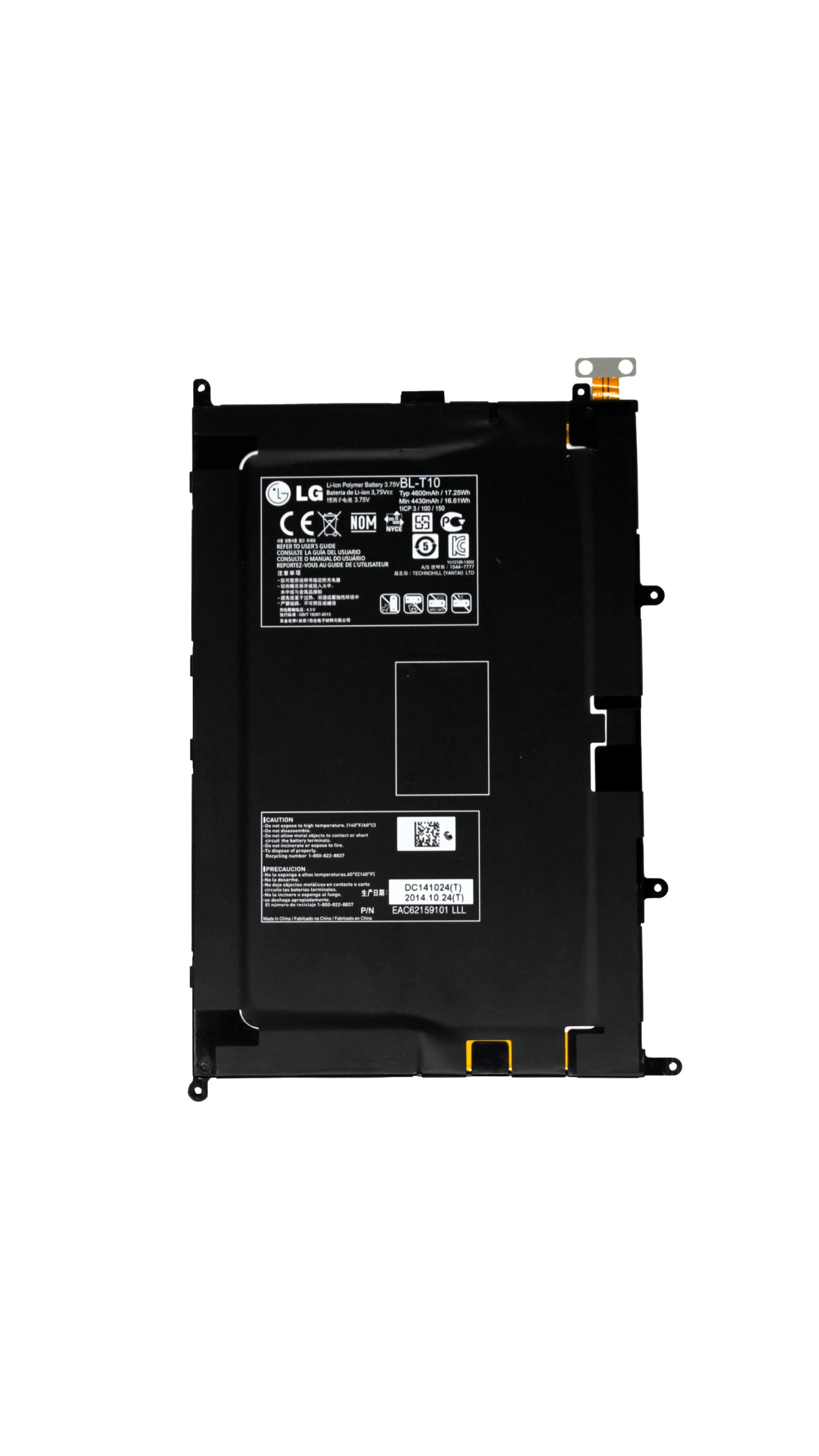 Genuine LG G Pad 8.3 in Table V500 VK810 BL T10 3.75V 17.25Wh 4600mAh BL-T10 Laptop Battery