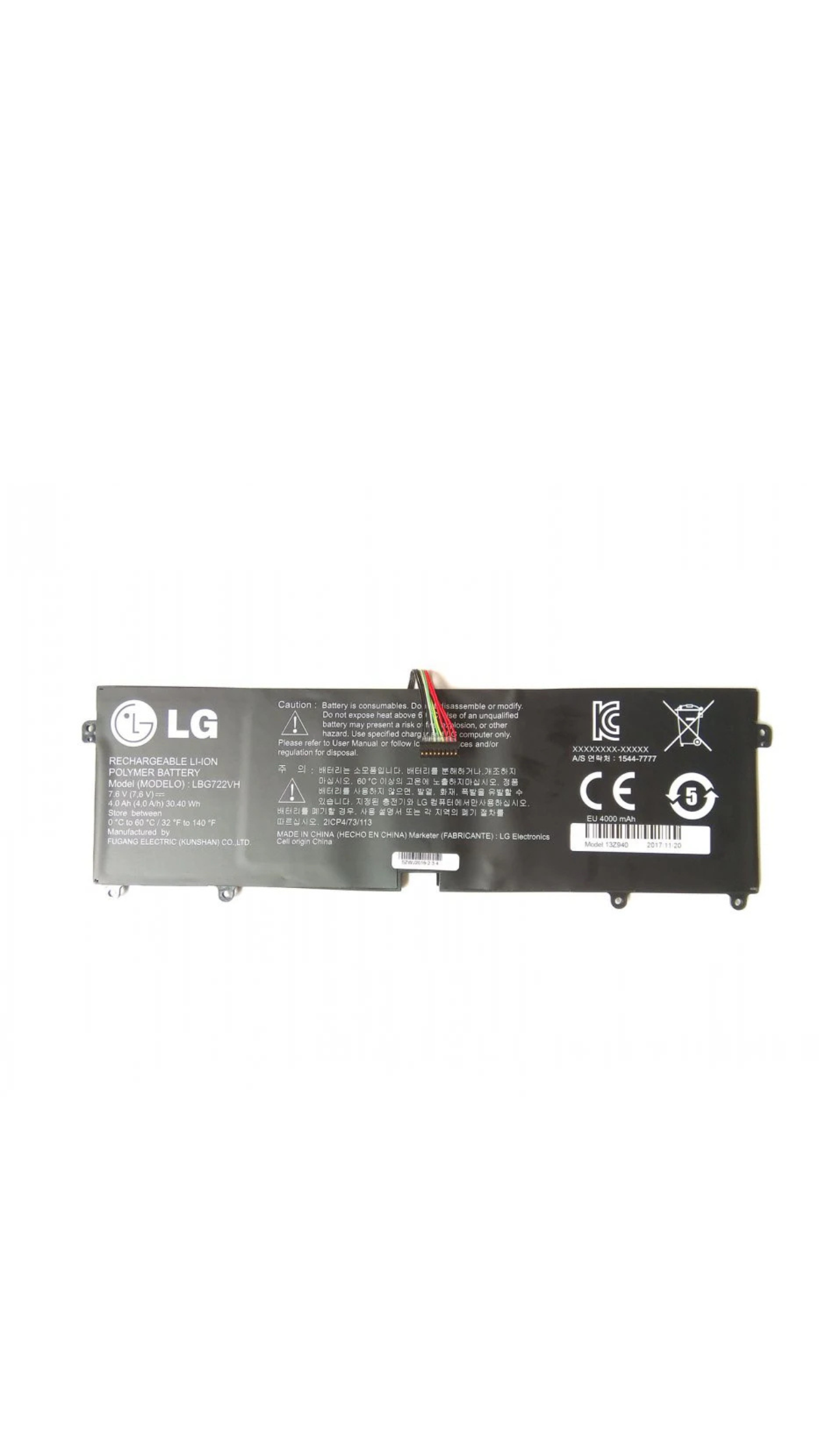 Original LBP7221E LBG722VH LG LBP7221E 2ICP4/73/113 Series Tablet 7.7V 34.61wh 4495mAh Laptop Battery