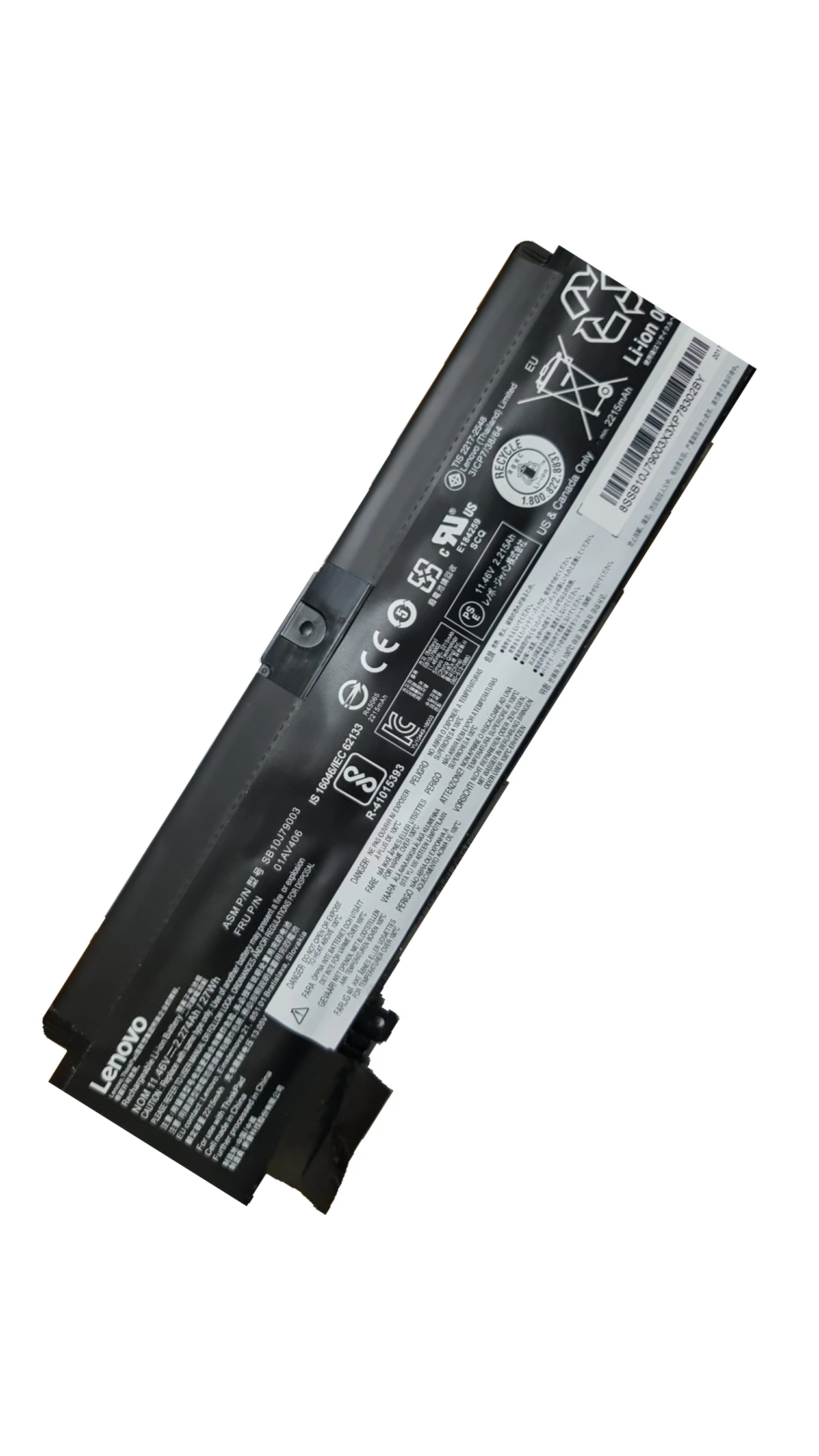 11.46V 27Wh Original 01AV406 Lenovo ThinkPad T460s T470s Series Notebook 01AV405 01AV408 SB10J79003 SB10J79005 Laptop Battery