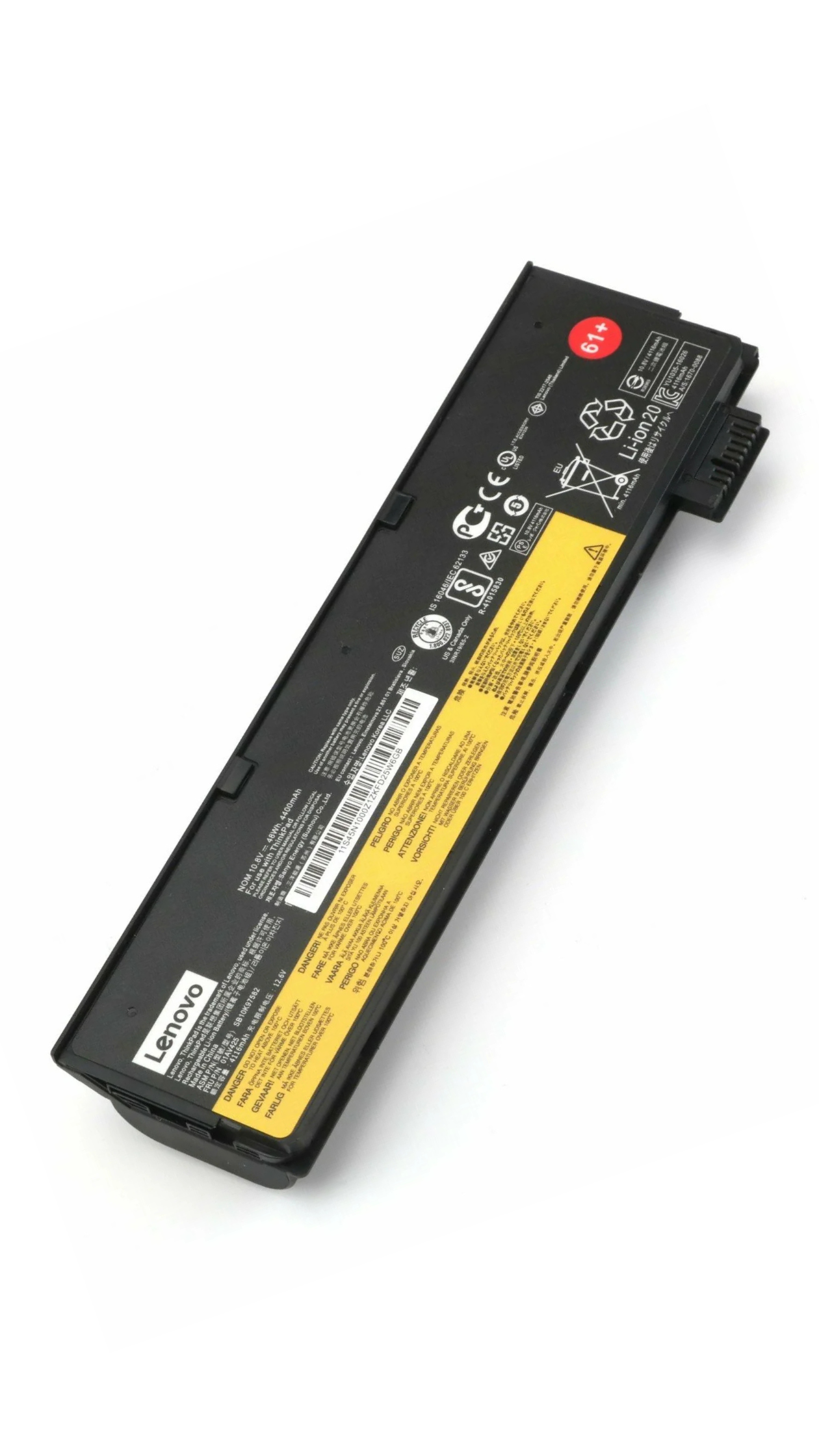 Original 01AV424 Lenovo ThinkPad T470 T480 T570 T580 01AV425, 01AV428, 01AV492, SB10K97585 61+ Laptop Battery