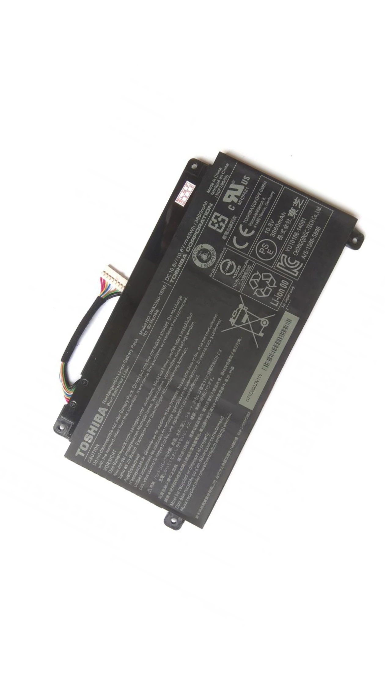 Original PA5208U-1BRS Toshiba Satellite P55W E45W E45W-C4200X E45W-C4200 P55W-C5204 Laptop Battery