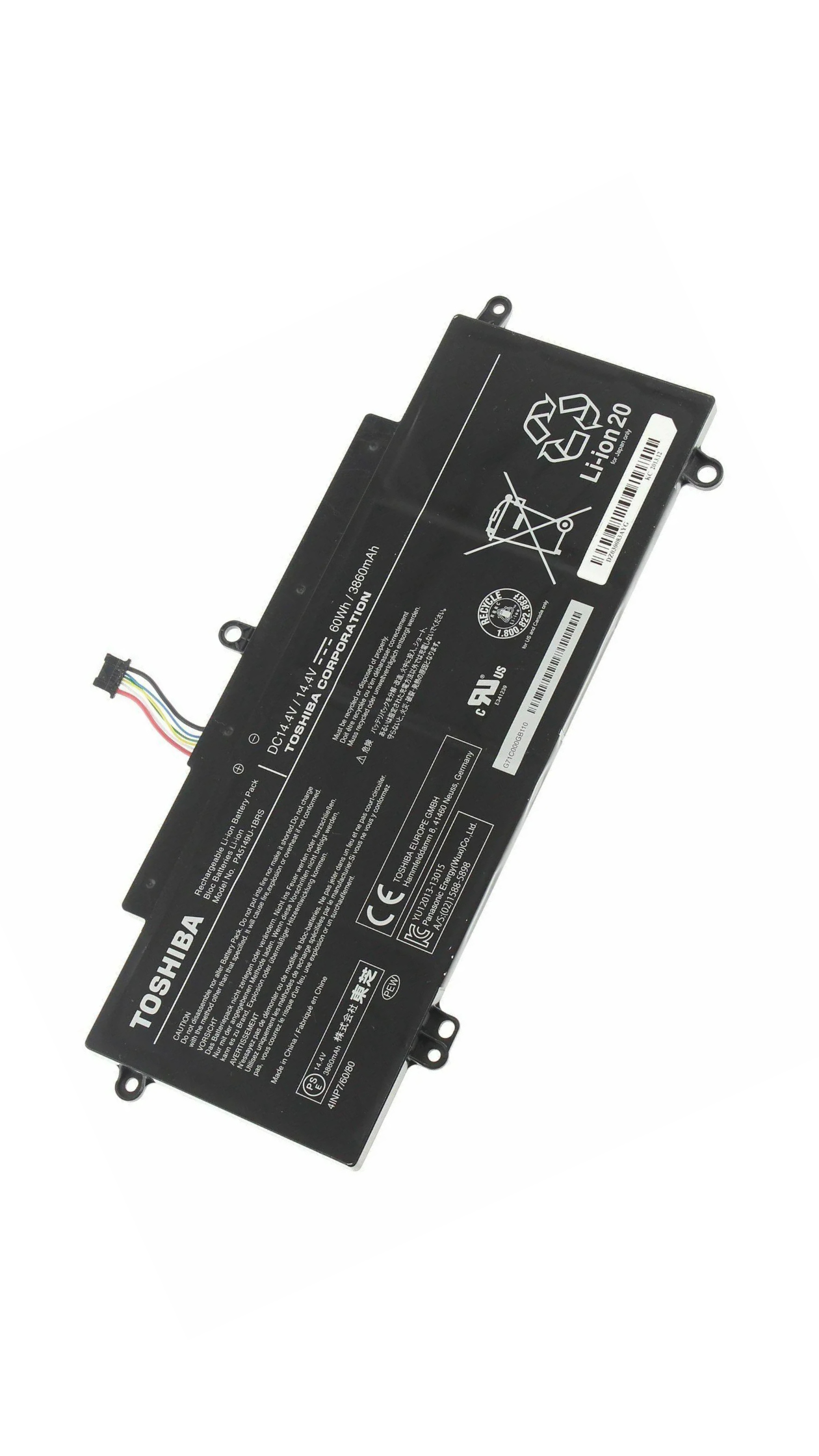 60Wh Original PA5149U-1BRS Toshiba Tecra Z40-A-16V, Tecra Z50-A-12N, Tecra Z50-A-05Y, Tecra Z40-A-164 Laptop Battery