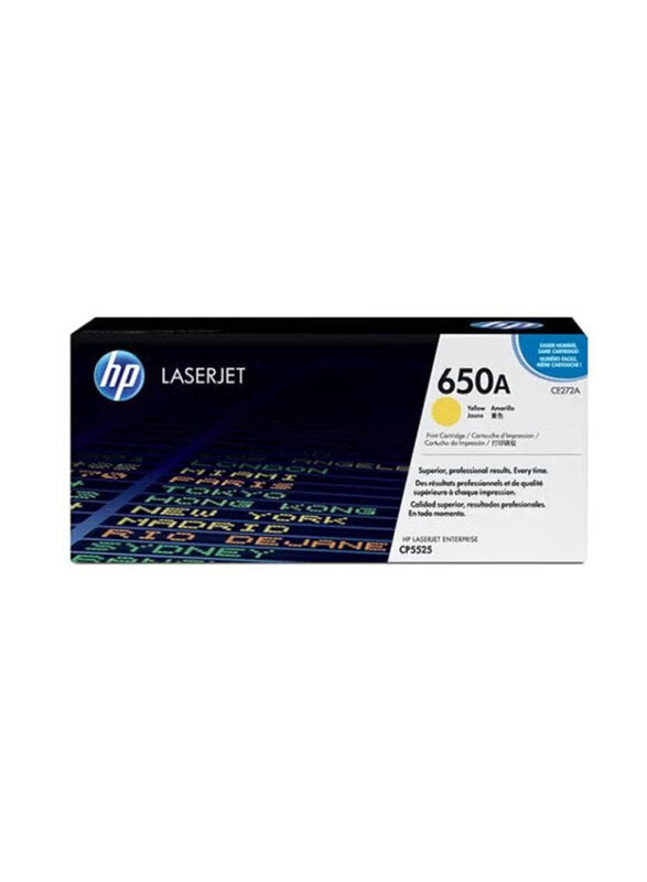 HP 650A Yellow Laserjet High Yield Toner Cartridge