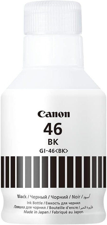 CANON GI-46 PGBK, High Yield, Black Ink Bottle, Prints Up to 6,000 Pages, 170 ml