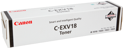 Canon C-EXV 18 Black Toner Cartridge (0386B002) | 8,400 Page Yield | Genuine Canon Toner