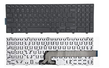 Laptop Keyboard Compatible for Dell In 3551 3552 3559 3565 3567 3551 3558 5566 Without Backlite , Wired, Black