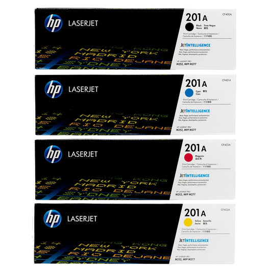Hp 201a Toner Set Cf400a,cf401a, Cf402a, Cf403a Black, Cyan, Yellow, Magenta
