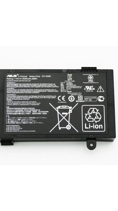 Genuine Asus C41-N550 Laptop Battery for Asus N550J, G550J Series C41N550