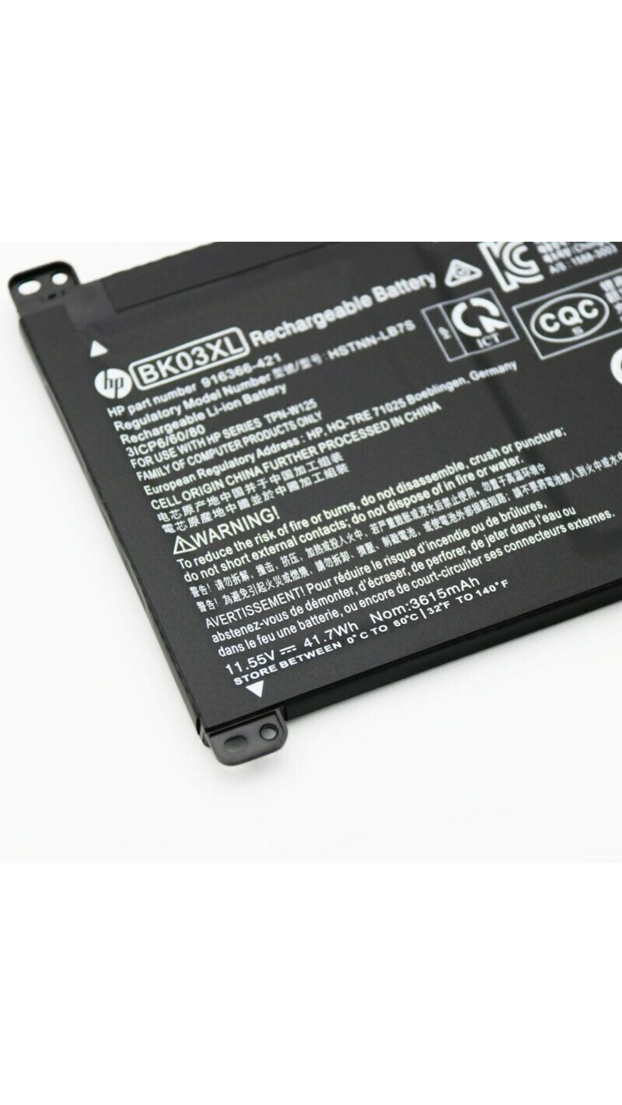 Original BK03XL HP Pavilion X360 14-BA016UR, HSTNN-UB7G TPN-W125 916366-541 916811-855 Tablet Laptop Battery