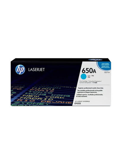 HP 650A Cyan Original LaserJet Toner Cartridge